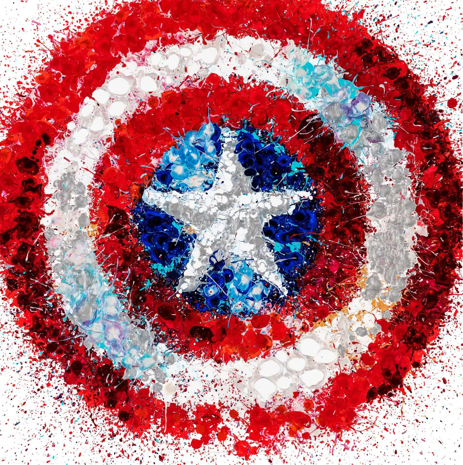 Captain America, an artwork by Timothy Raines.