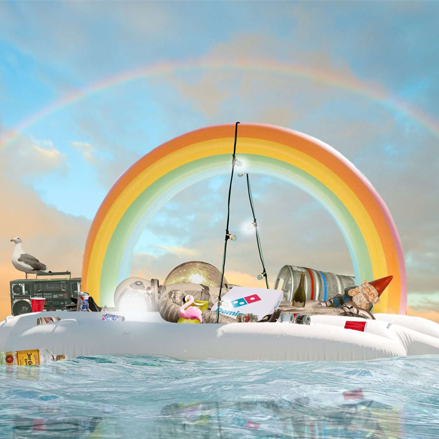 Hungover the Rainbow, an artwork by Jason Brueck.
